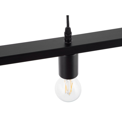 Lampë varëse Beliani Bayas, metal, 5 llamba, e zezë