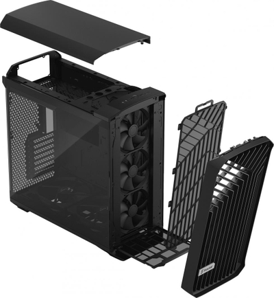 Kasë Fractal Design Torrent TG Light Tint (FD-C-TOR1A-01), e zezë