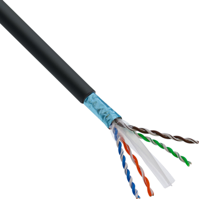 Kabull rrjeti InLine Patch Cat.6A, 40m, bakër AWG23, i zi