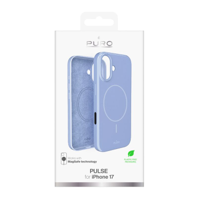 Mbrojtëse telefoni Puro Protective Case për iPhone 17, MagSafe, e butë, blu