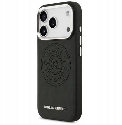 Kapak telefoni Karl Lagerfeld MagSafe PU për iPhone 17 Pro, i zi