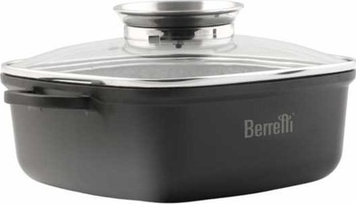 Tiganë furre Berretti Pot Roaster 2in1, 2.5 L, 20 x 20 cm, gri me granit