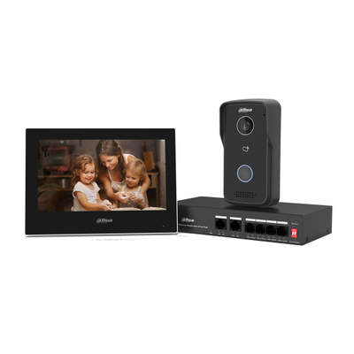 Domofon video Dahua KTP03, ekran 7", IP, i bardhë