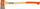 Sëpatë Bahco FCP-1.8-810, 2.4kg, dorezë hickory 80cm, portokalli