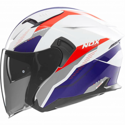Helmetë moto Nox N130 Open Jet, madhësia 2XL, e zezë
