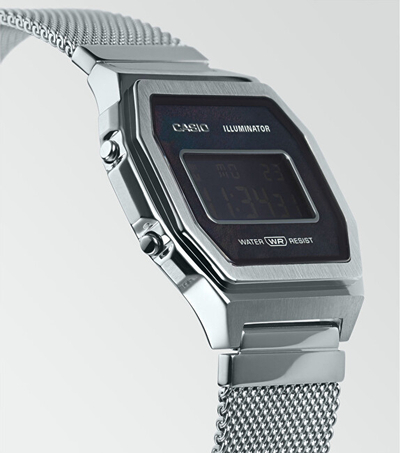 Orë për meshkuj Casio, e argjendtë