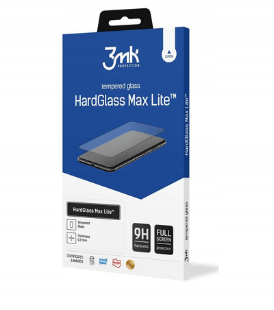 Xham mbrojtës 3MK HardGlass Max Lite për Xiaomi 15, mbulim i plotë, i zi