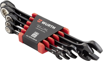 Set çelësa kombinim me rac SATA RW Edition, 5 copë, 8‑19mm, i zi