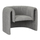 Fotel Riker HM9682.01, metal, stof bouclé, gri