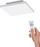 Plafonierë LED JUST LIGHT Canvas, 30 cm, drita bëhet si ta duash, e bardhë