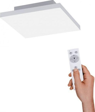 Plafonierë LED JUST LIGHT Canvas, 30 cm, drita bëhet si ta duash, e bardhë