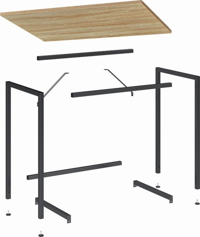 Tavolina Kompjuterike Leobert LWD038B11, 80x50x76 cm, ngjyrë lisi sonoma