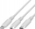 Кабел за полнење Somostel 3in1 Powerline, USB во Type C Lightning Micro USB, 1.2m, бел