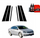 Folie mbrojtëse GrizzProtector 6n1 për shtylla B C Volkswagen Passat B7 Sedan 2010 2014, me shkëlqim, e zezë