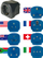 Set i përshtatësve të rrymes Brennenstuhl 1508160, 7 lloje