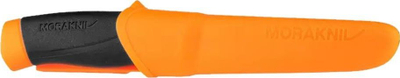 Thikë fikse Morakniv Companion Heavy Duty M-12211, çelik karbon, këllëf plastik, portokalli