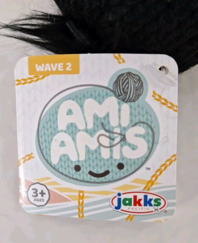 Lodër pelushi Ami Amis Nigel, Wave 2, për fëmijë 3+, i zi