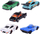 Set lodrash me makina Majorette Porsche, 5 modele, shumëngjyrëshe