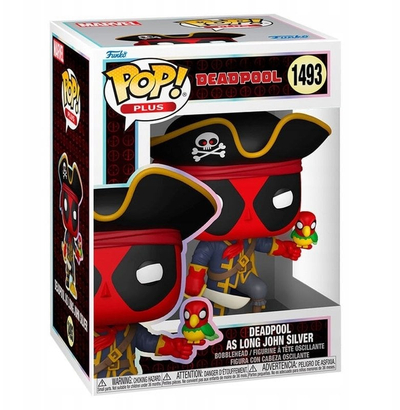 Figurine Funko POP Marvel Deadpool as Long John Silver, 9 cm, vinil, shumëngjyrëshe
