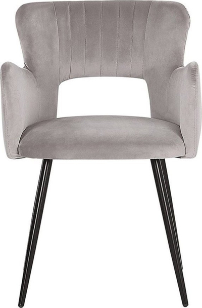 Set me 2 karrige ngrënieje SANILAC Velvet, metal, gri