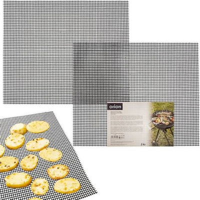 Tapet rrjete për skarë dhe furrë Fine Mesh Grill Mat, jo ngjitës, i prerë sipas masës, i zi