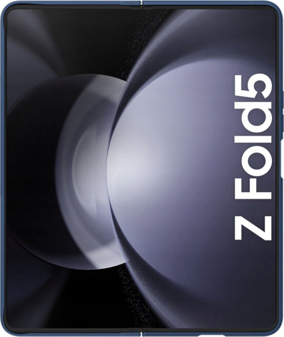 Kuti telefoni Nillkin Silky për Samsung Galaxy Z Fold 5, silikon me prekje të butë, kapak kamere rrëshqitës, blu