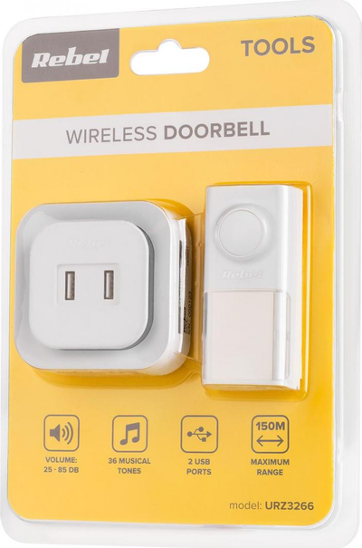 Zile dere me wireless Rebel, 230V, e bardhë