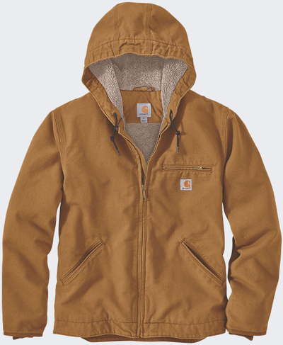 Јакна Carhartt Sherpa Lined, текстил, за мажи, светло кафеава, L