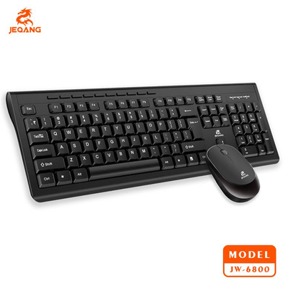 Set tastierë dhe maus wireless, zezë JW-6800. JEQANG