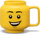 Filxhan qeramike LEGO Happy Boy, i madh, i verdhë
