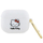Mbrojtëse kufjesh Hello Kitty për AirPods Pro, silikon, me karabinier, e bardhë