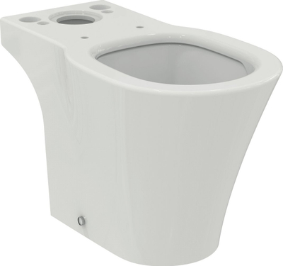 WC dyshemeje Ideal Standard Connect Air, AquaBlade, dalje horizontale, e bardhë