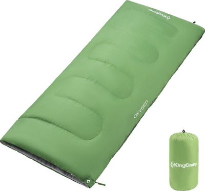 Qese fjetjeje KingCamp Oxygen, 180 x 75 cm, verore, jeshile