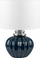 Lampë tavoline Beliani Neris, qeramike, 45cm, blu e errët
