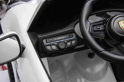 Makina elektrike për fëmijë Porsche 911 GT3, 24V 10Ah, 4x200W, e bardhë
