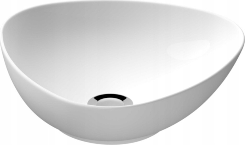 Lavabo mbi banak Cersanit Mito Savio K711-002, 40 cm, qeramike, e bardhë