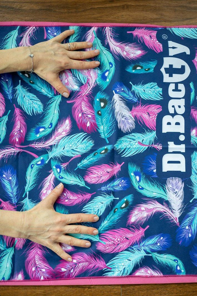 Peshqir Dr.Bacty Pink Palms, XL, 70 x 140 cm, shumëngjyrëshe