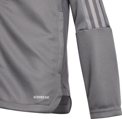 Bluzë sportive adidas Tiro 21 Track Jr GM7311, për kalamaj, me zinxhir, gri