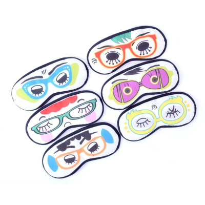 Maskë gjumi Vintex VBF SE100PU, set 6 copë, poliester, e zezë