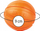 Top lodër për qen LIKER Ball 9 cm, prej gome, portokalli