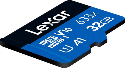 Kartë memorie Lexar 633x microSDHC, 32GB, Class 10 UHS I, blu