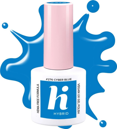 Llakk gel Hi Hybrid 276 Cyber Blue, 5 ml, blu