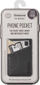 Portofol telefoni IF Bookaroo Phone Pocket, me 2 xhepa, ngjitës, grafit