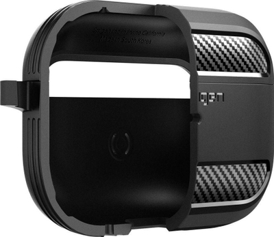 Kapak Spigen Rugged Armor për Apple AirPods Pro 2/1, TPU, i zi mat