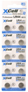 Bateri buton XCell LR44, 1.5V, set me 10 copë, alkaline mangan