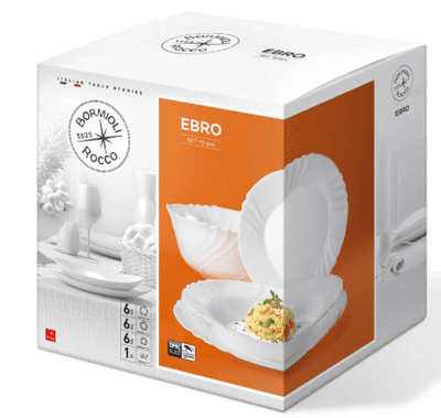 EBRO SET VAJILLA 19PZ