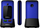 Telefoni për të moshuar Mobiola MB610, me kapak, stacion karikimi, blu