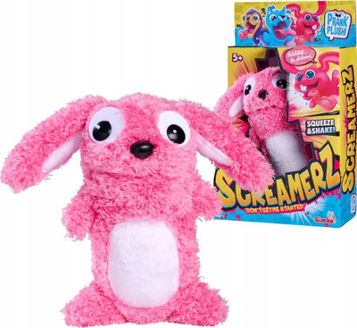 Lodër pellushi Screamerz Rabbit, me zë, rozë