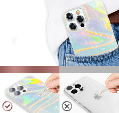 Mbrojtëse telefoni Kingxbar Shell Series për iPhone 13 Pro, PC TPU, blu perlë