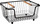 Shportë kuzhine 5five Simply Smart, metal teli, 26x16x33 cm, e zezë